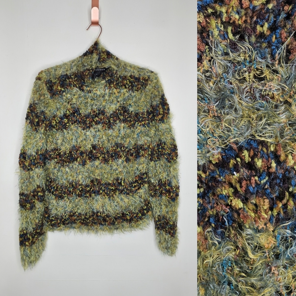 VTG 90s Spanner Fuzzy Eyelash Knit Sweater